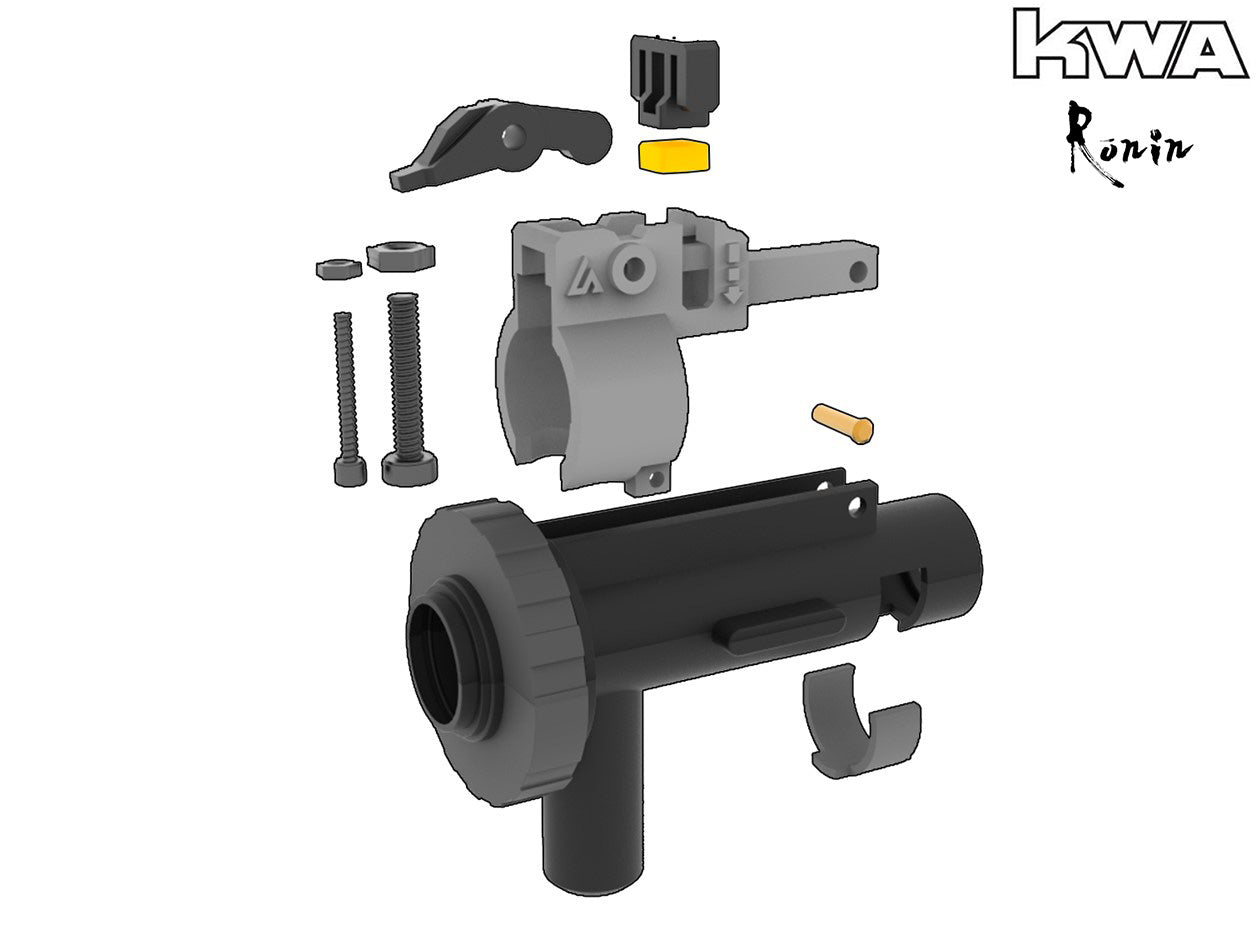 Top-Down-Center (TDC) Bracket Integration Kit for: KWA QRF MOD2 Rotary Chamber