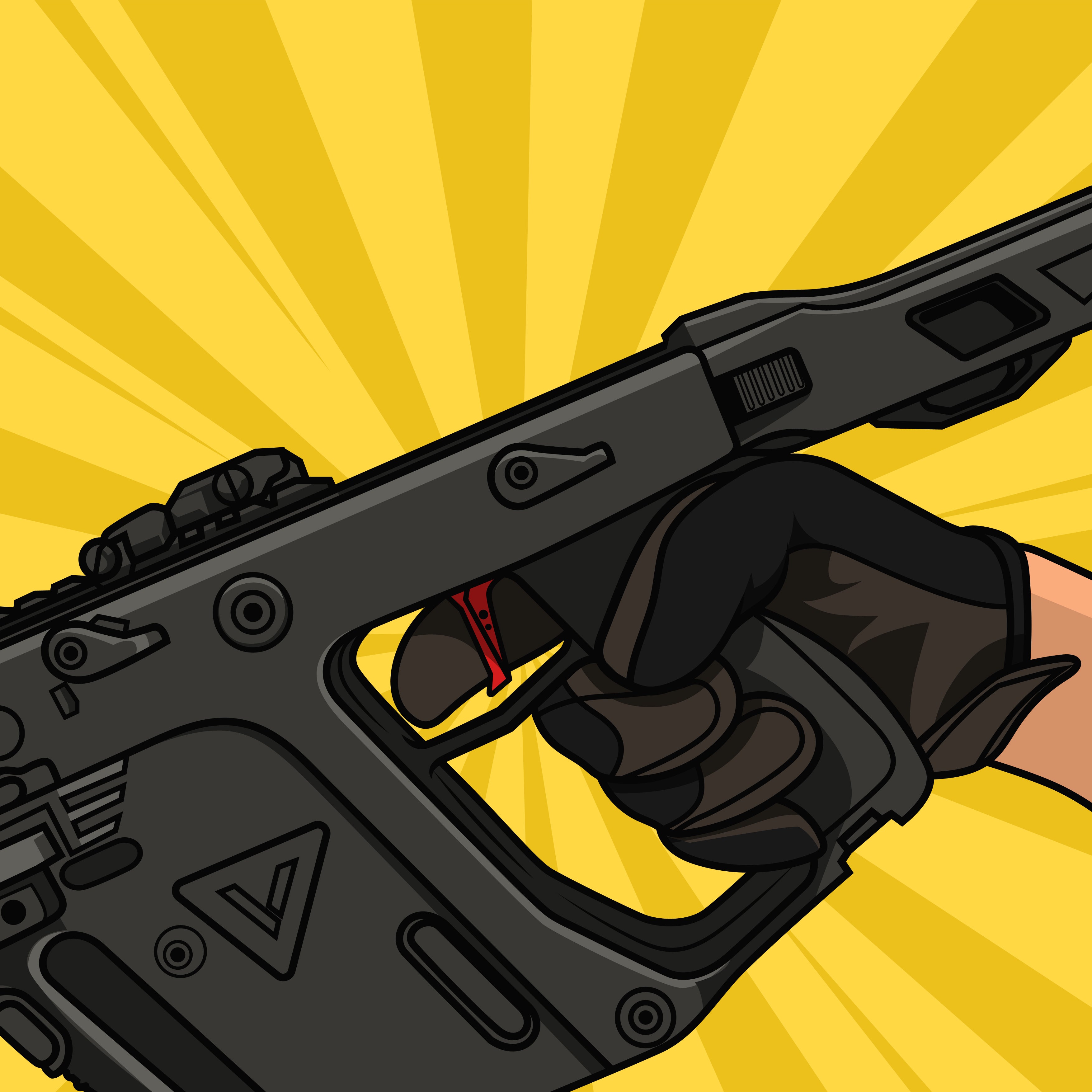 Krytac Kriss Vector - Speed Flat Trigger Blade (Red Crimson)